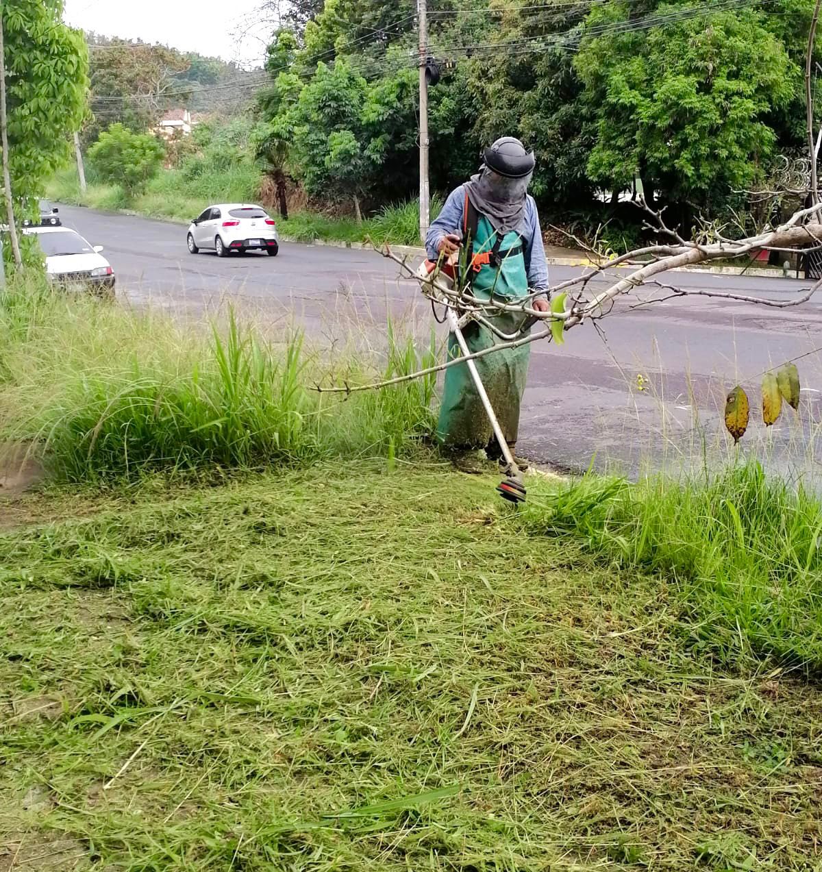 LIMPIEZA DE ZONAS DE VERDES CALLE CUMBRES DE CUSCATLAN 4